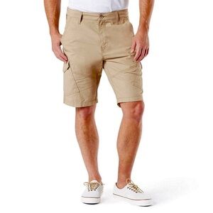Levi Strauss Signature™ Cargo Short M’s 42 Khaki Brown Cotton with Stretch 10”
